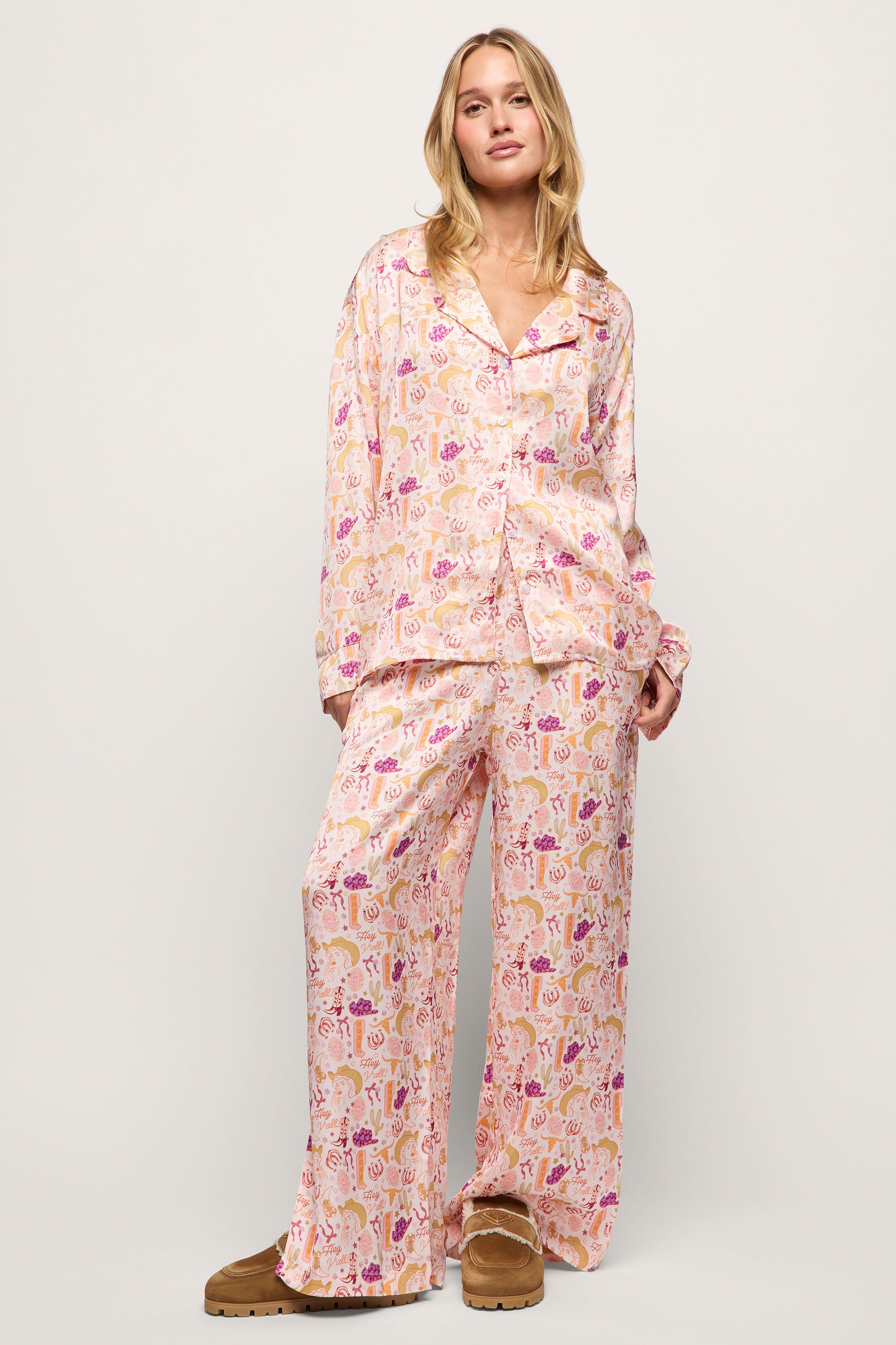 Disco Cowgirl Long Pajama Set