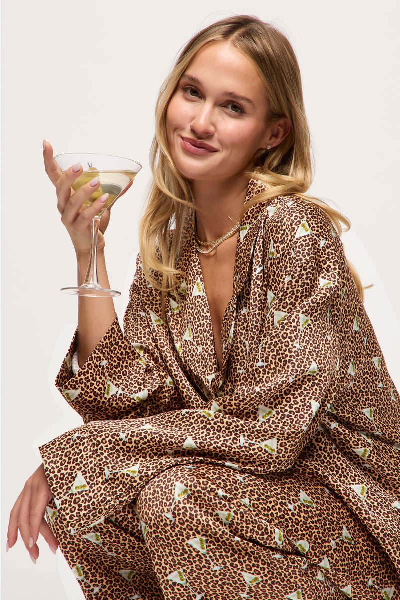 Martini Animal Long Pajama Set