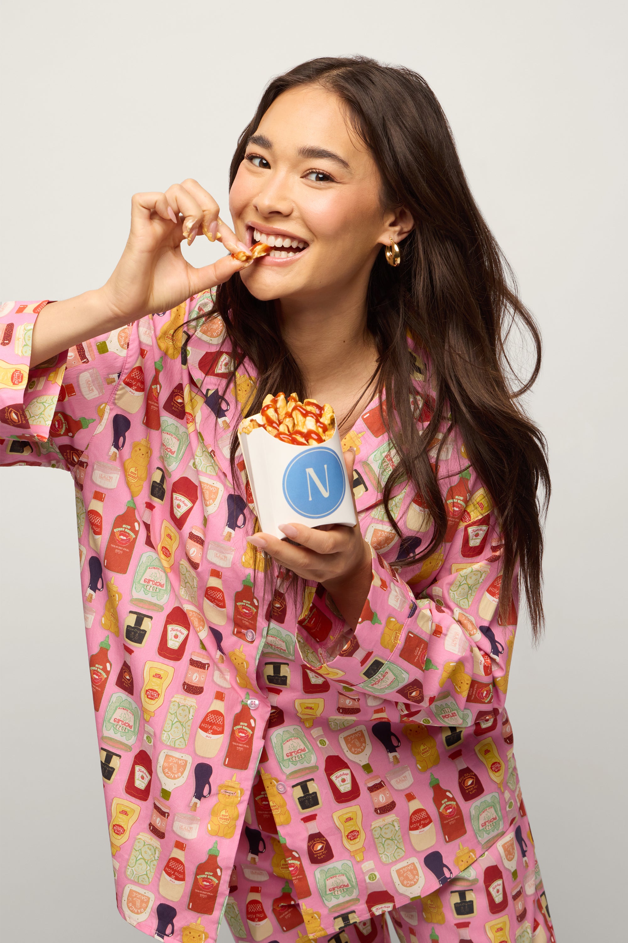 Savory Sauces Long Pajama Set