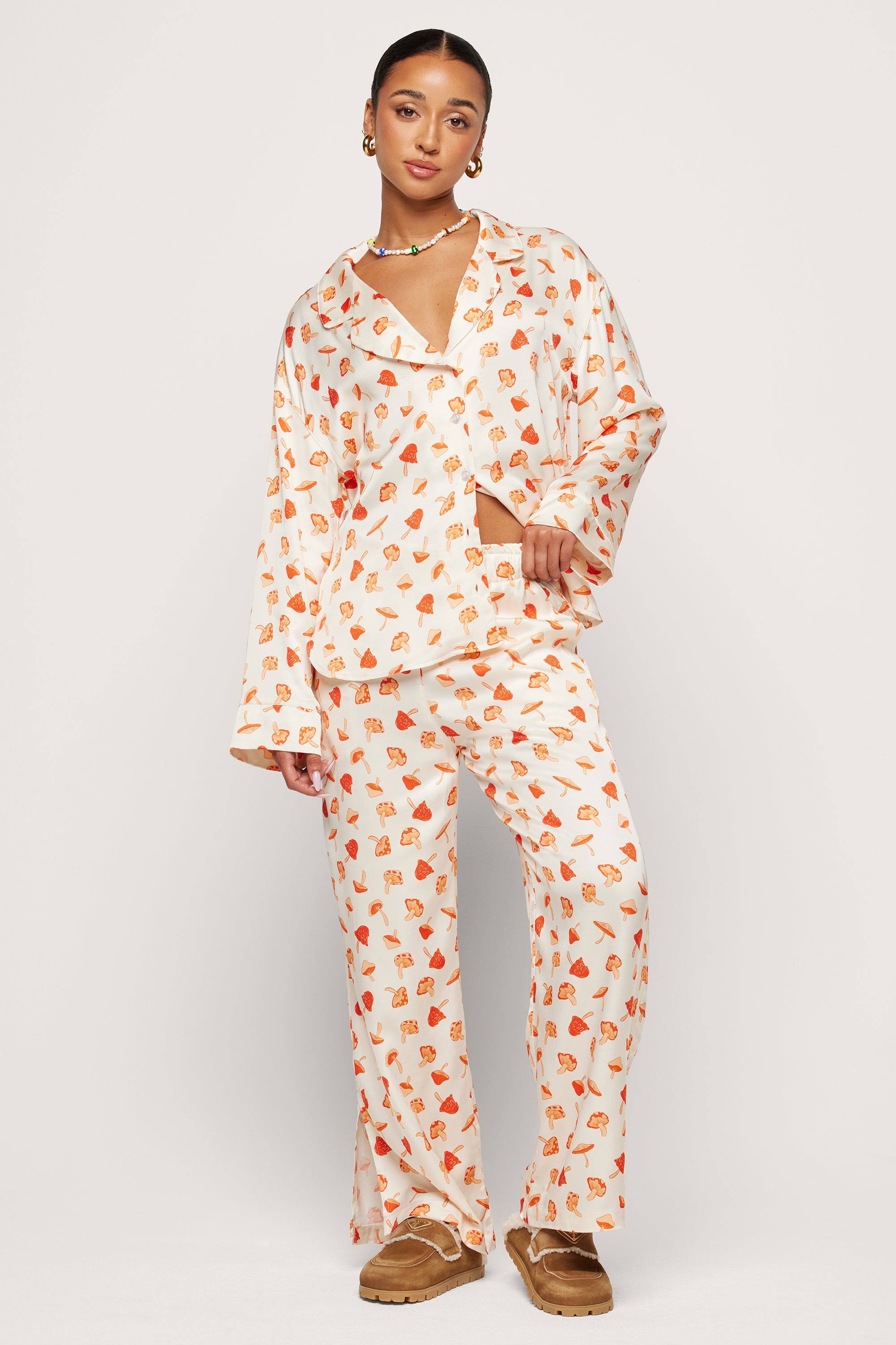 'Shrooms Long Pajama Set