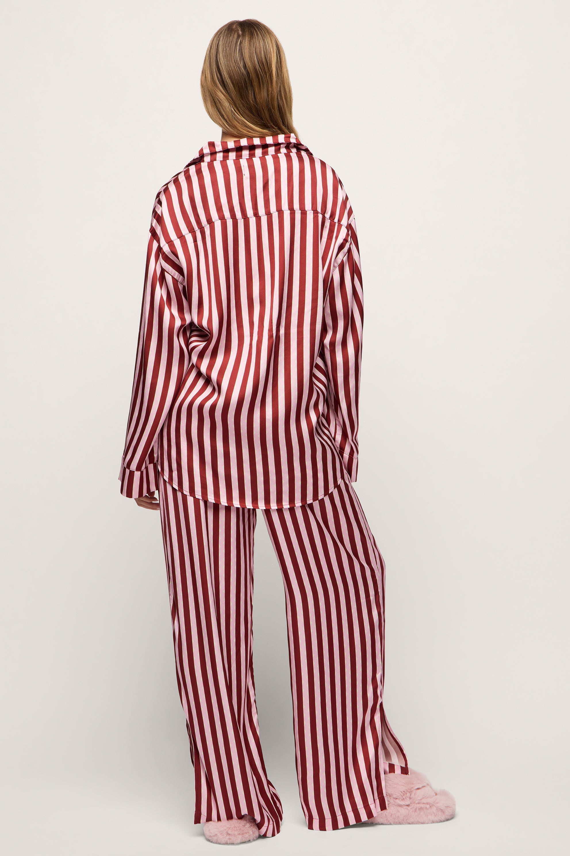 Wavy Stripe Long Pajama Set